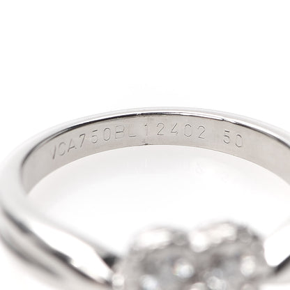Van Cleef & Arpels 18K White Gold Diamond Arno Ring 50 5.25 5 of 5
