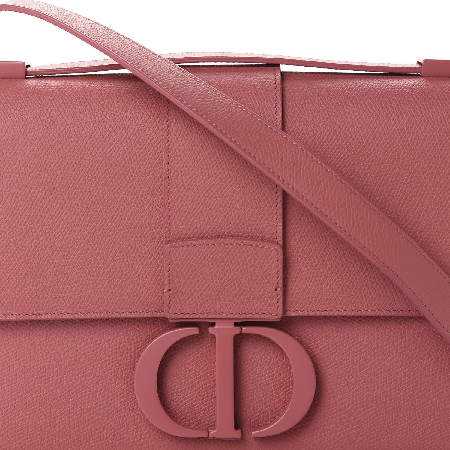 Christian Dior Ultra Matte Grained Calfskin 30 Montaigne Flap Bag Dusty Pink 10 of 10
