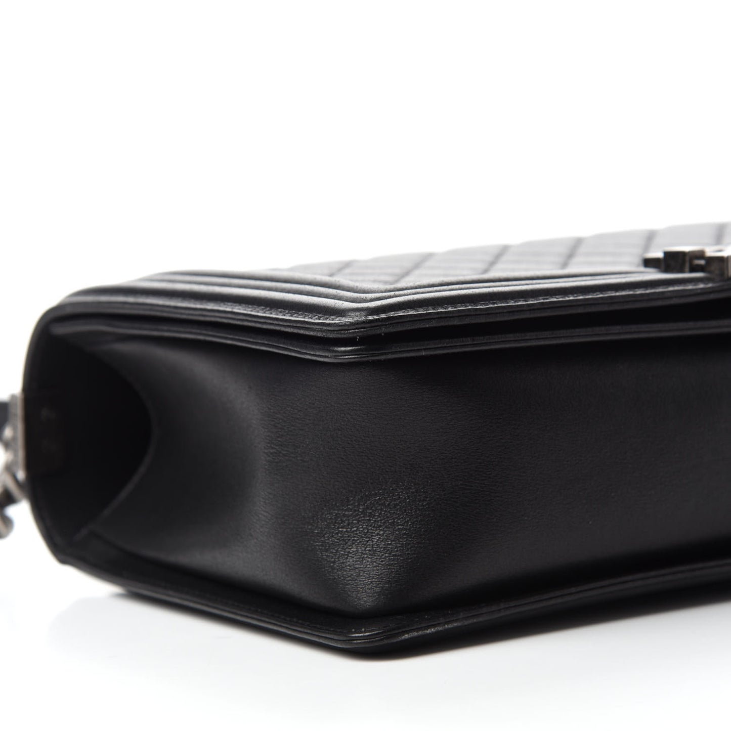 Calfskin Quilted New Medium Boy Flap Black