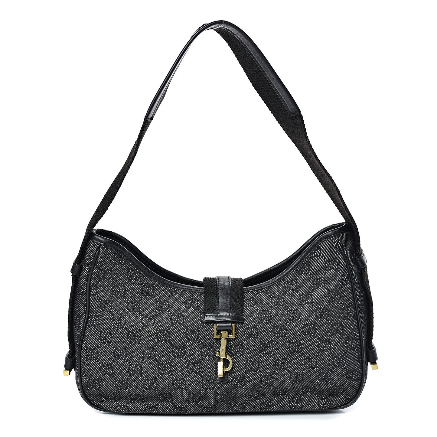 Denim Monogram Shoulder Bag