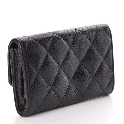 Chanel Caviar Quilted Flap Card Holder Black 3 of 10