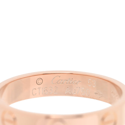 Cartier 18K Pink Gold 3.5mm LOVE Wedding Band Ring 53 6.5 4 of 4