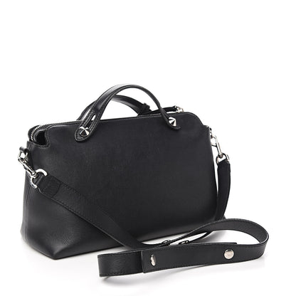Fendi Vitello Dolce Medium By The Way Boston Bag Black 2 of 9