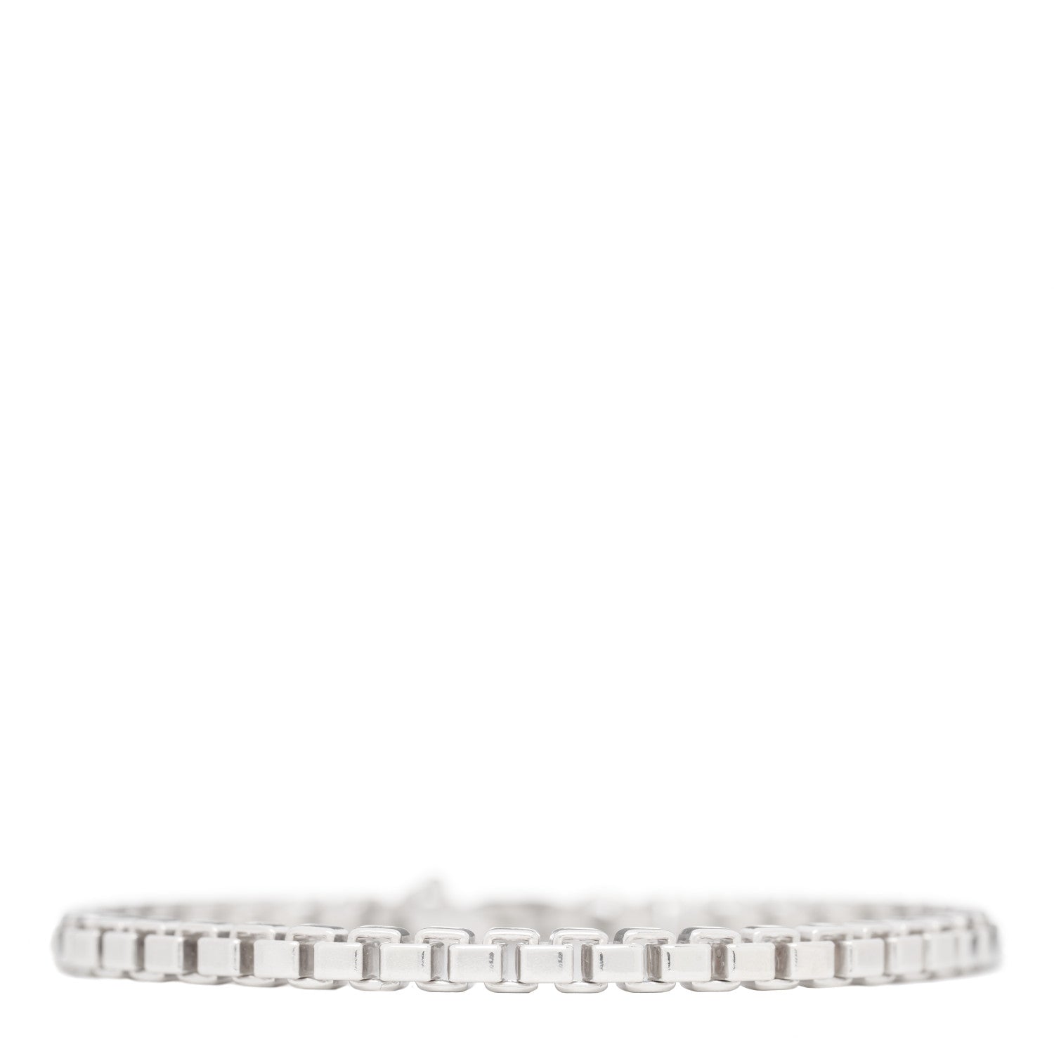 Tiffany Sterling Silver 4mm Venetian Link Bracelet 1 of 3