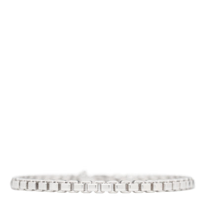 Tiffany Sterling Silver 4mm Venetian Link Bracelet 1 of 3