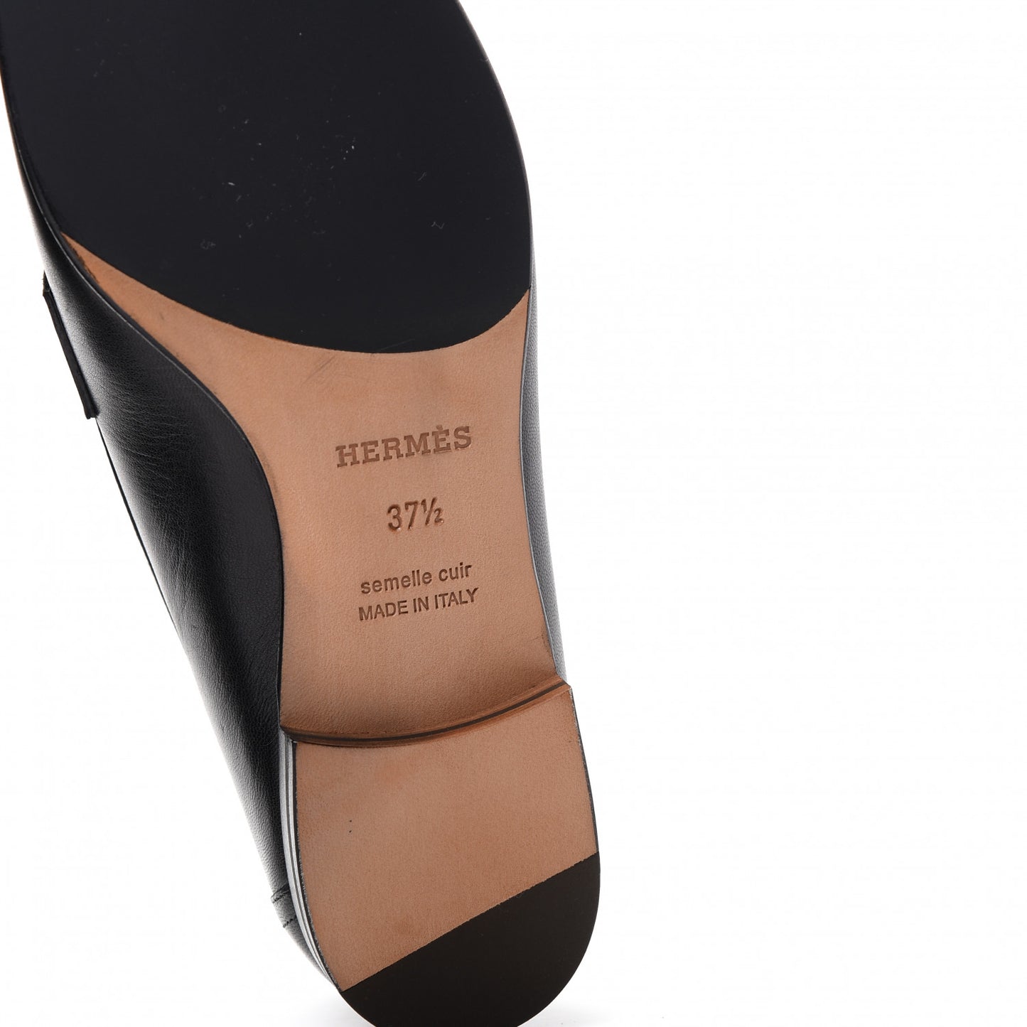 Goatskin Womens Paris Loafers 37.5 Black