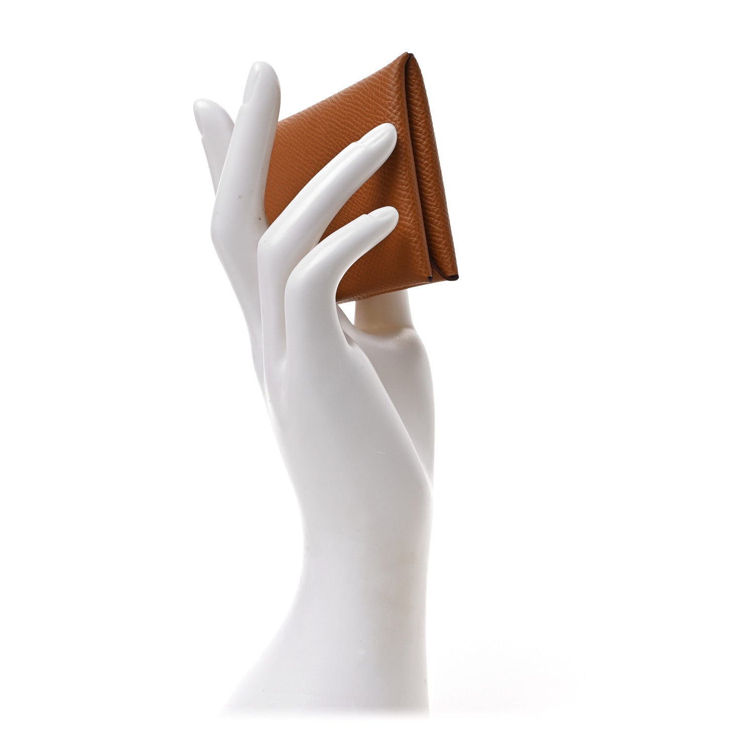 Hermes Epsom Calvi Card Case Gold 2 of 6