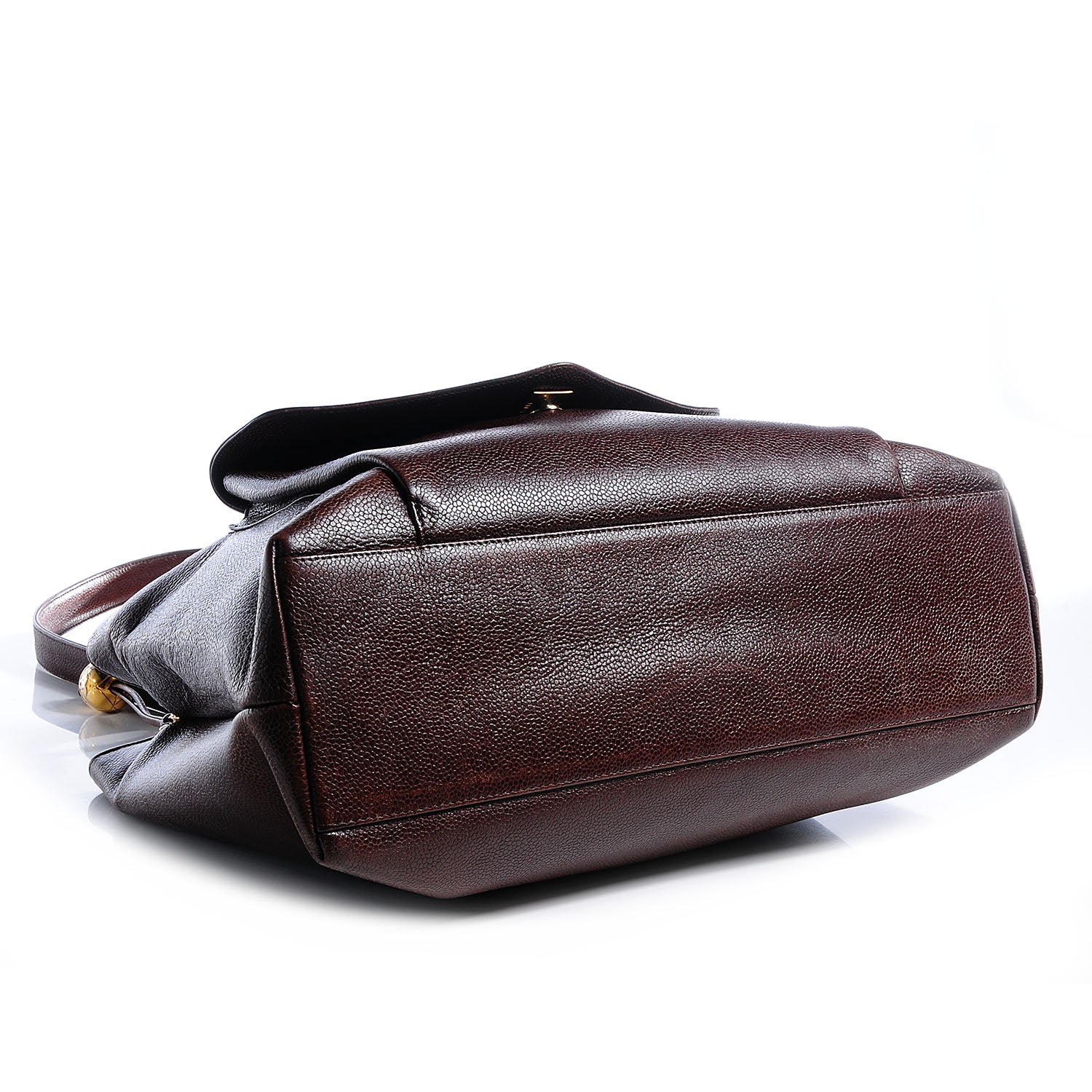 Chanel Caviar Flap Shoulder Bag Brown 4 of 5