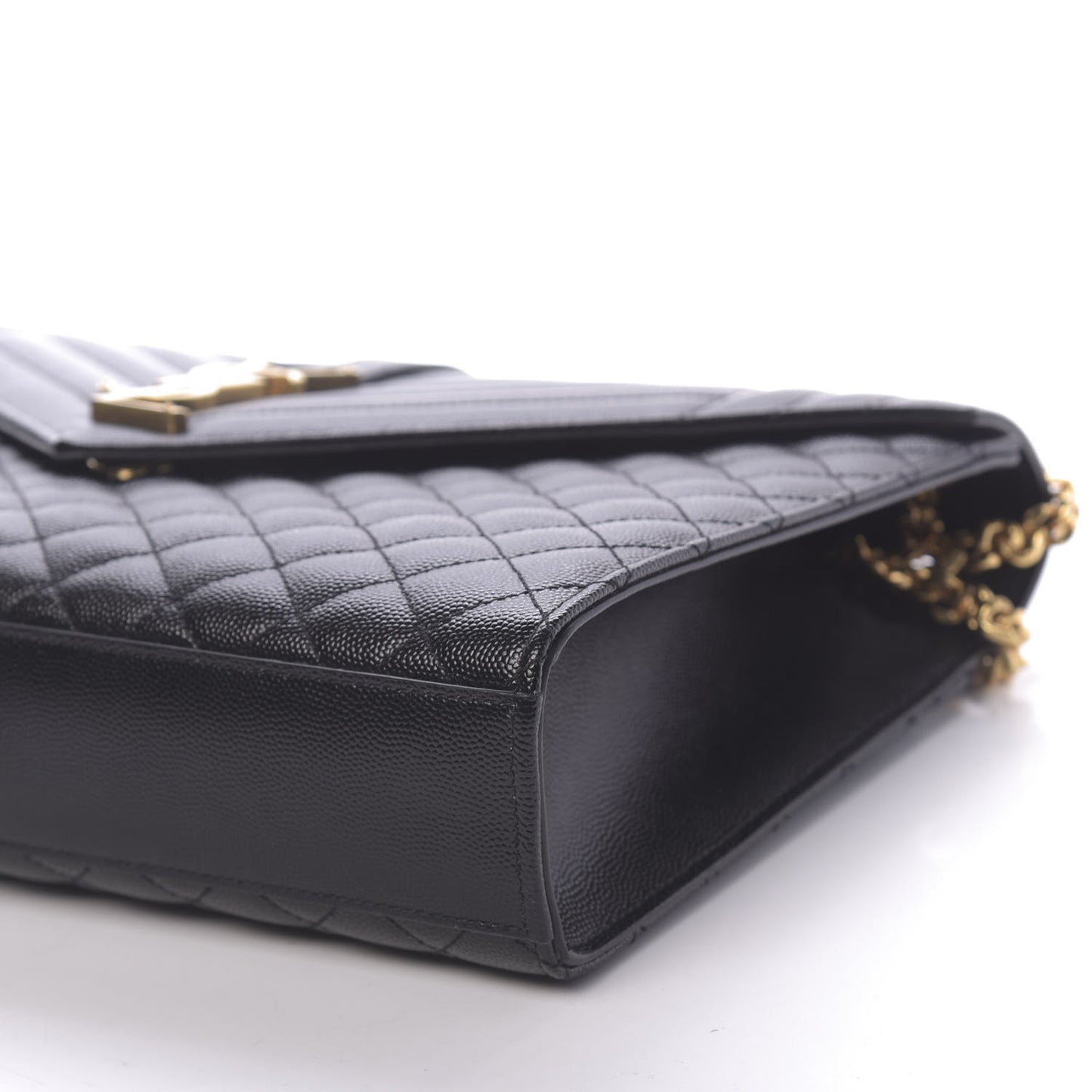 Grain De Poudre Large Tri-Quilt Monogram Satchel Black
