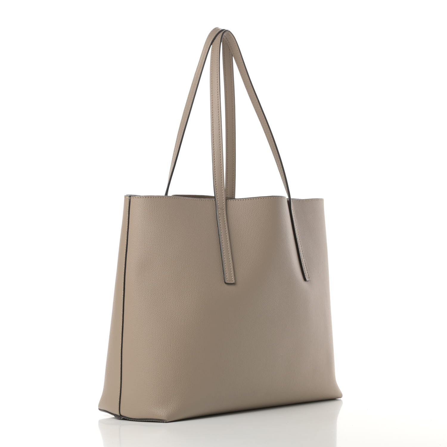 Fendi Vitello Vienna Enamel F is Fendi Shopping Tote Tortora Taupe 4 of 11
