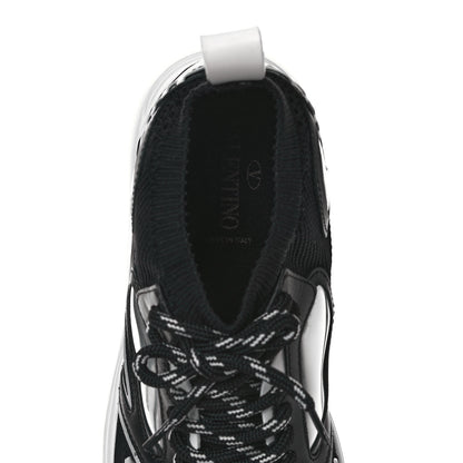 Valentino Garavani Fabric Suede Calfskin Mens Sneakers 40.5 Black White 7 of 7