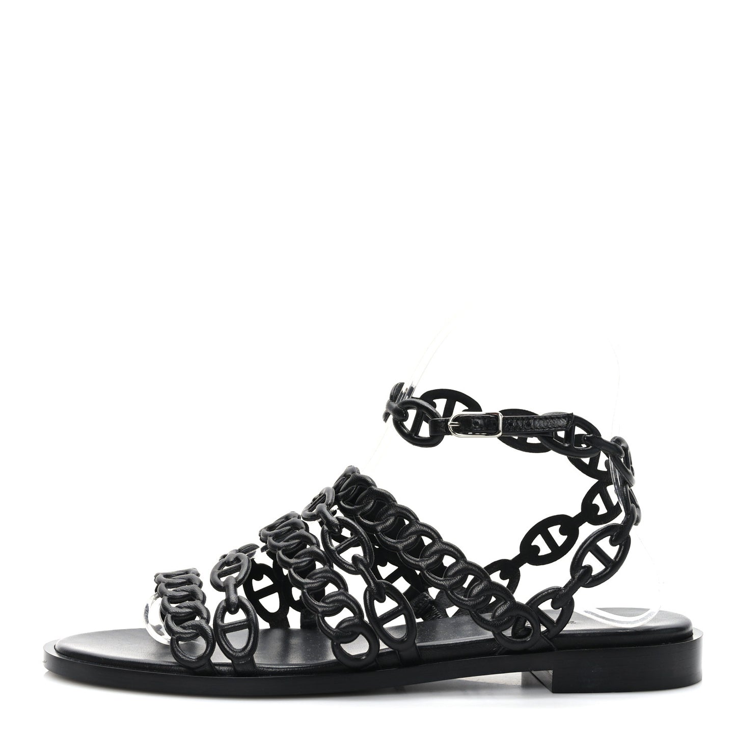 Calfskin Kalliste Sandals 37 Black