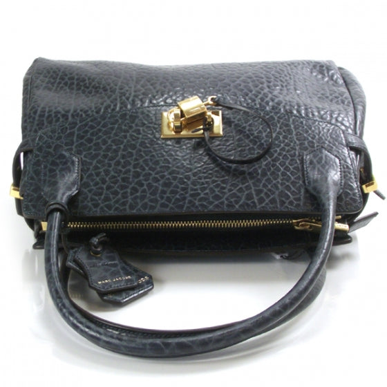 Leather Small Camille Satchel Petrol