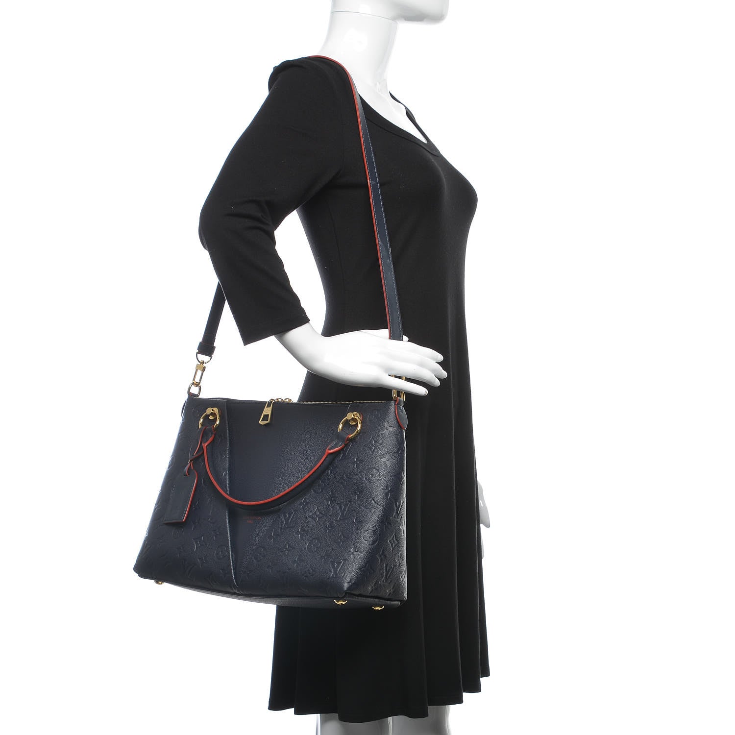 Louis Vuitton Empreinte V Tote MM Marine Rouge 2 of 12