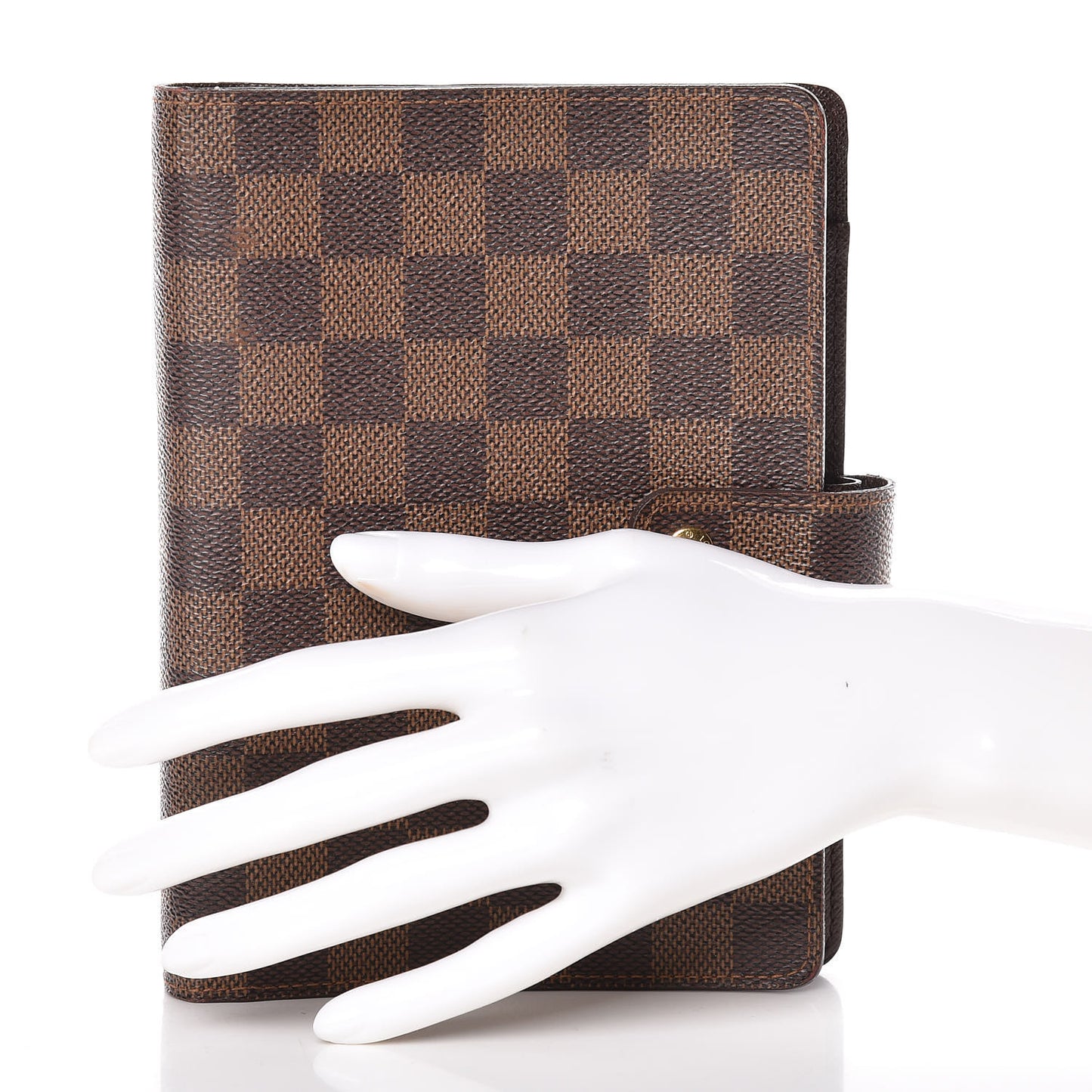 Damier Ebene Medium Ring Agenda Cover