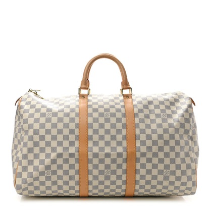 Louis Vuitton Damier Azur Keepall 50 1 of 11