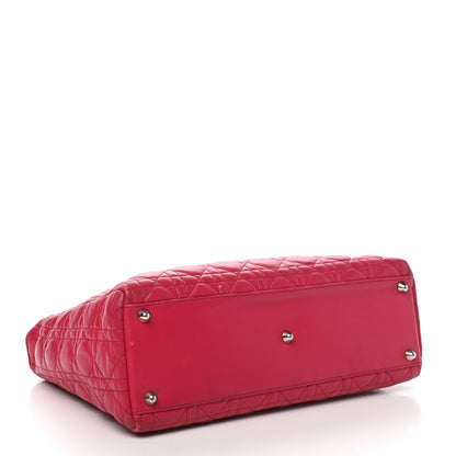Christian Dior Lambskin Cannage Large Lady Dior Pink 4 of 14