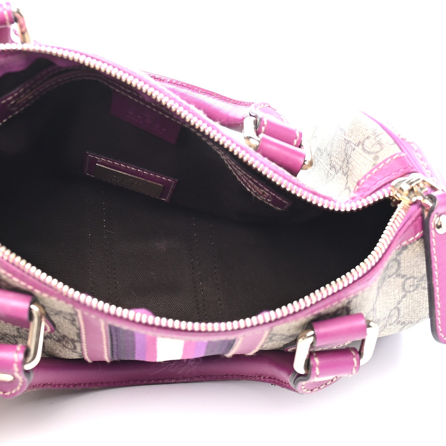 Gucci GG Plus Monogram Web Small Joy Boston Purple 4 of 9