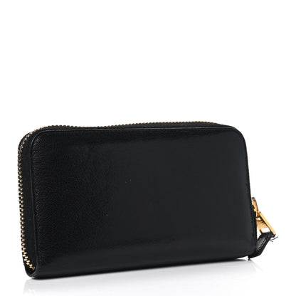 Tom Ford Calfskin Zip Around Wallet Black 2 of 9