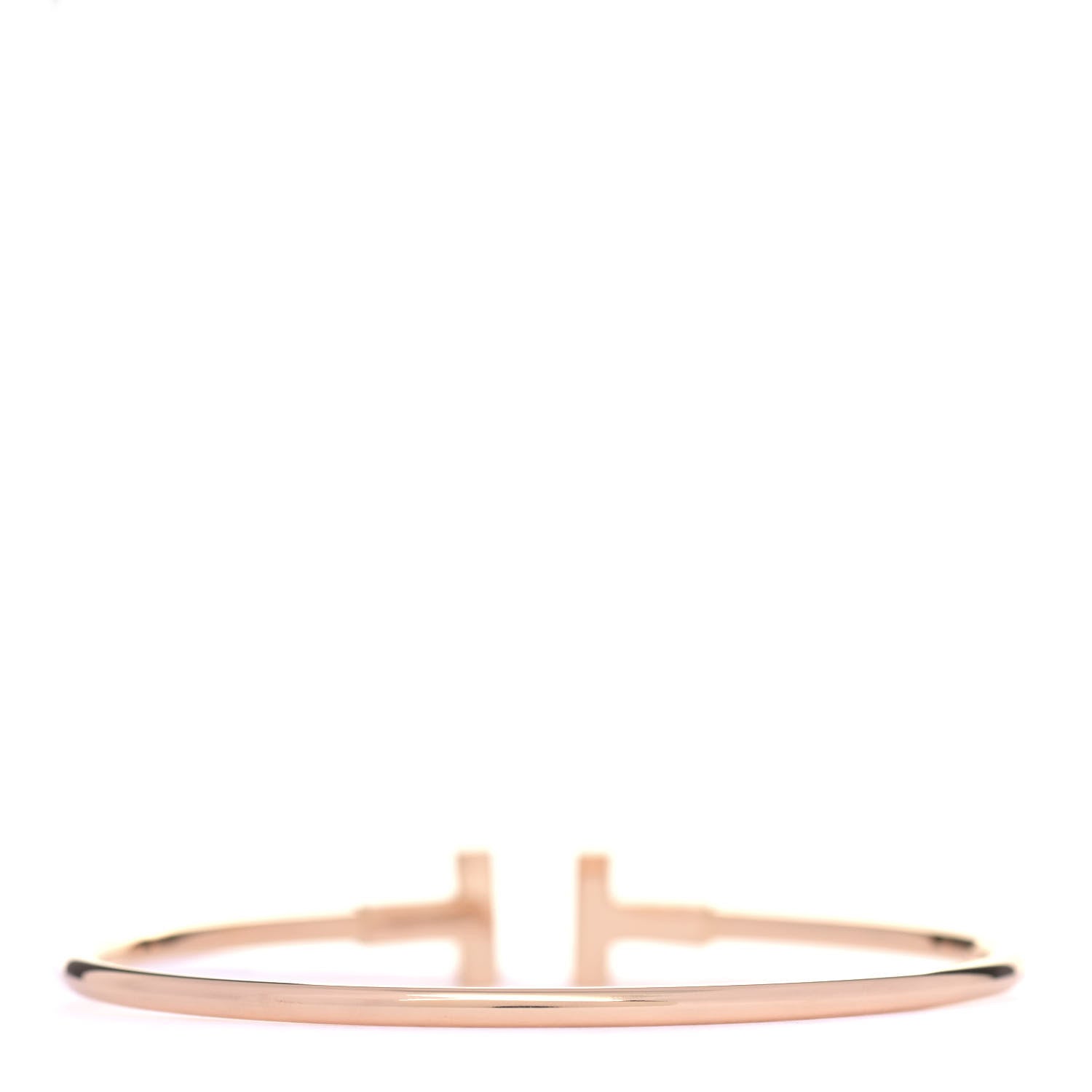 Tiffany 18K Rose Gold T Wire Bracelet 3 of 6