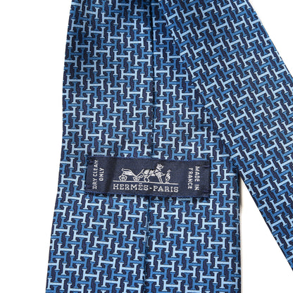 Hermes Woven Silk Neck Tie 4 of 4