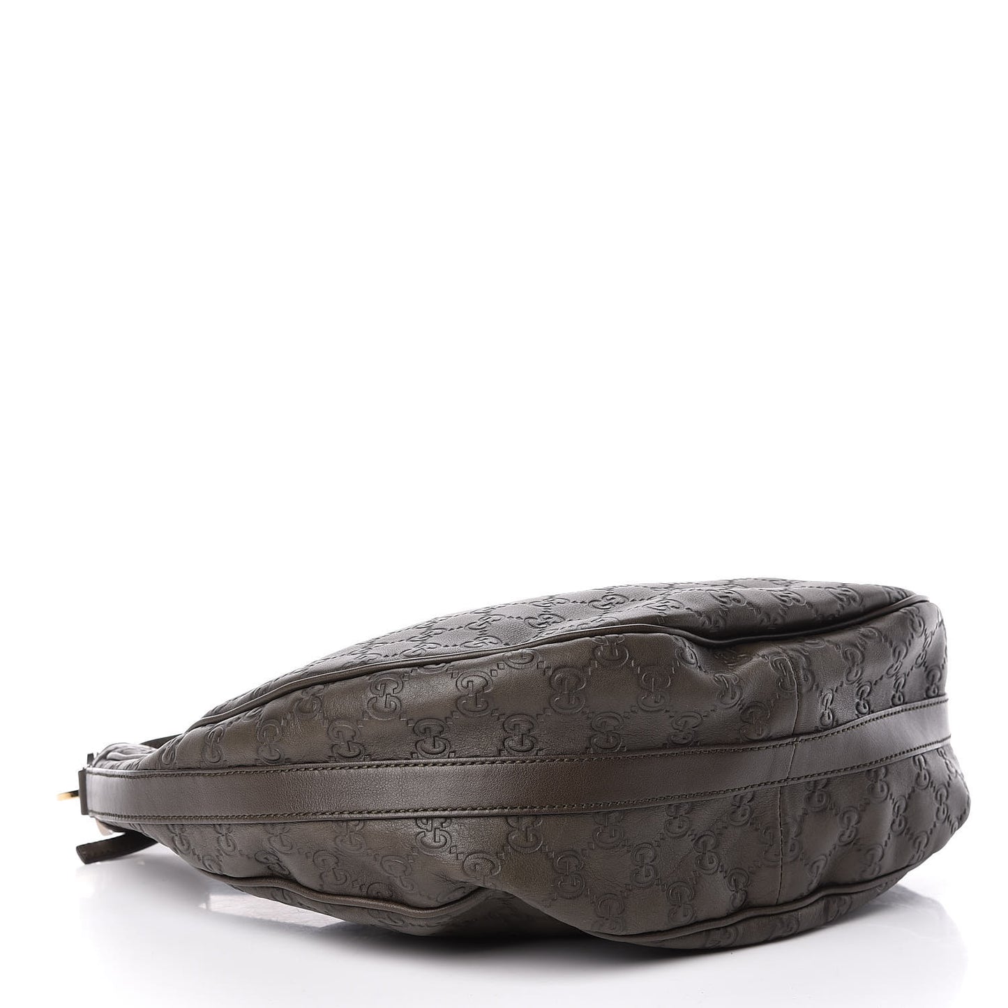 Guccissima Medium GG Twins Hobo Olive Green