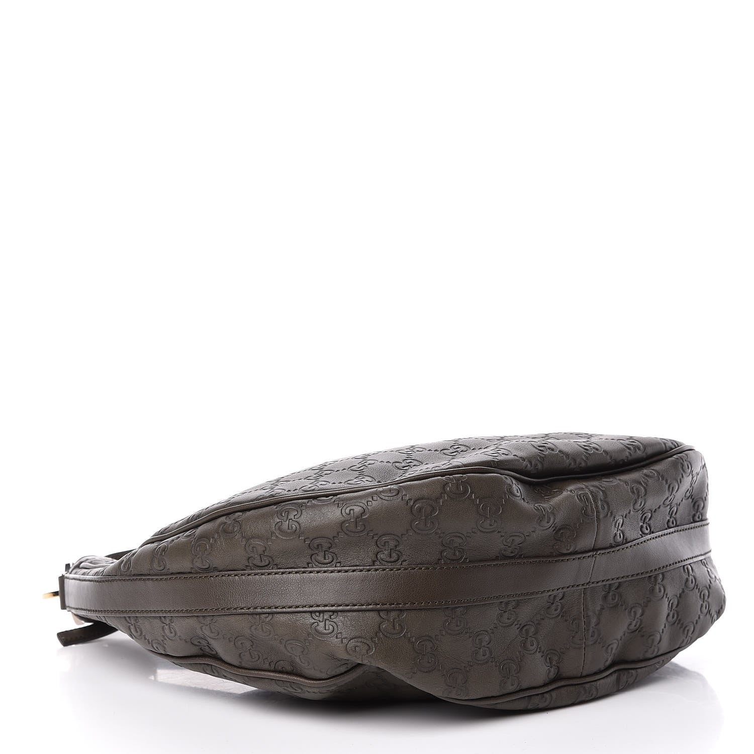 Gucci Guccissima Medium GG Twins Hobo Olive Green 4 of 15