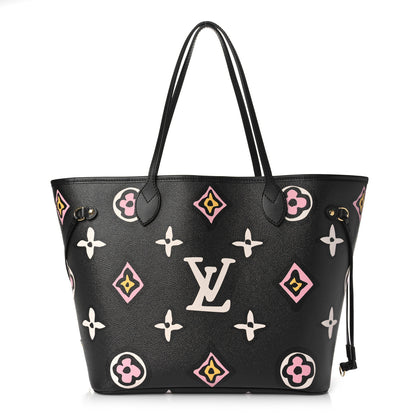 Louis Vuitton Monogram Giant Wild At Heart Neverfull MM Black 3 of 9
