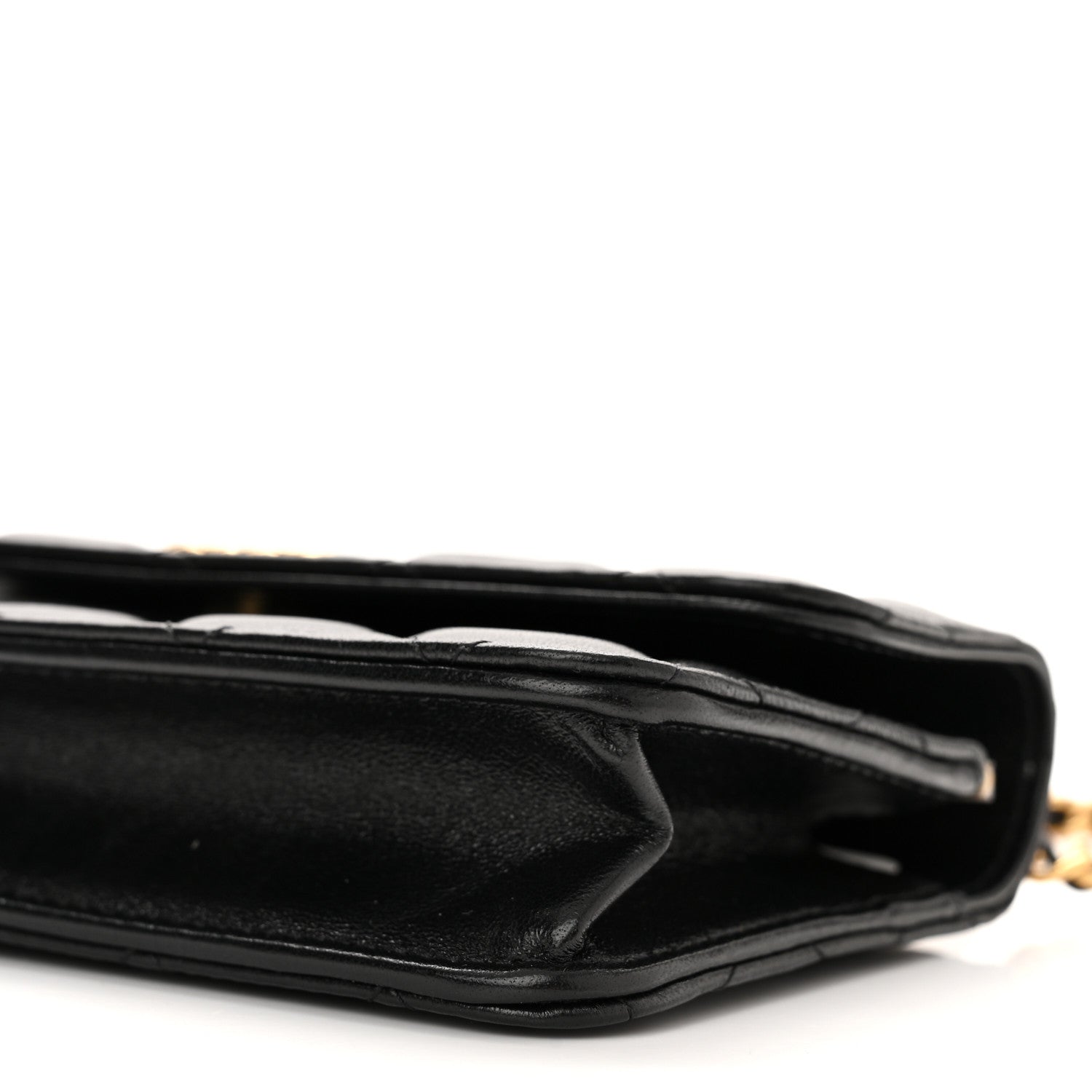 Chanel Lambskin Quilted Dynasty Flap Phone Holder With Chain Black 11 of 11