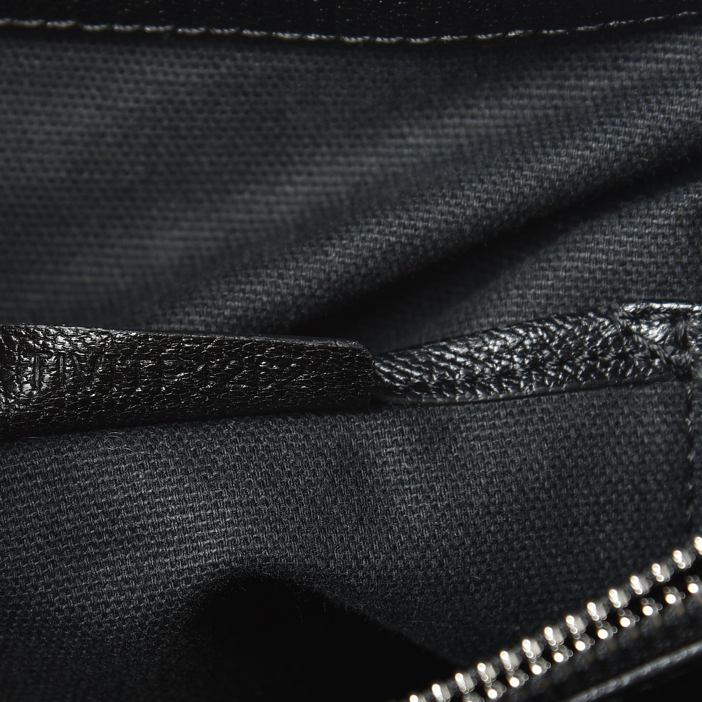 Goatskin Vintage Check Medium Banner Tote Black