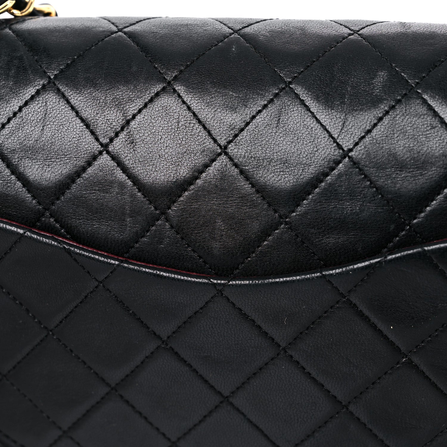 Chanel Lambskin Quilted Medium Double Flap Black 19 of 21