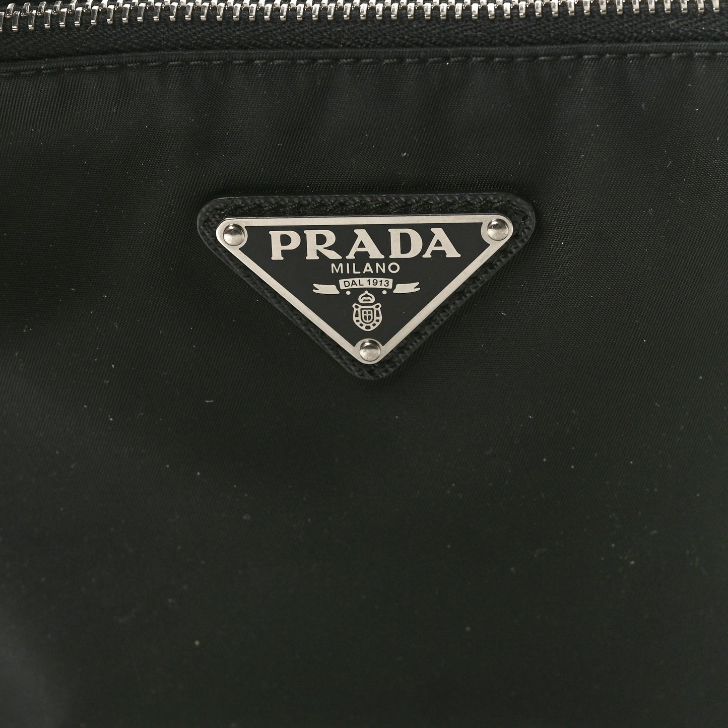 Re-Nylon Saffiano Re-Edition 2000 Double Zip Crossbody Bag Black