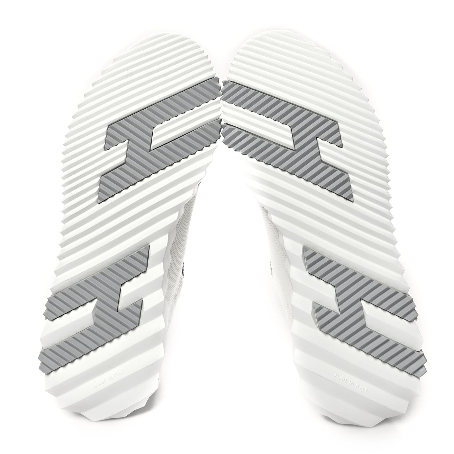 Technical Canvas Suede Goatskin Bouncing Sneakers 38 White Multicolor
