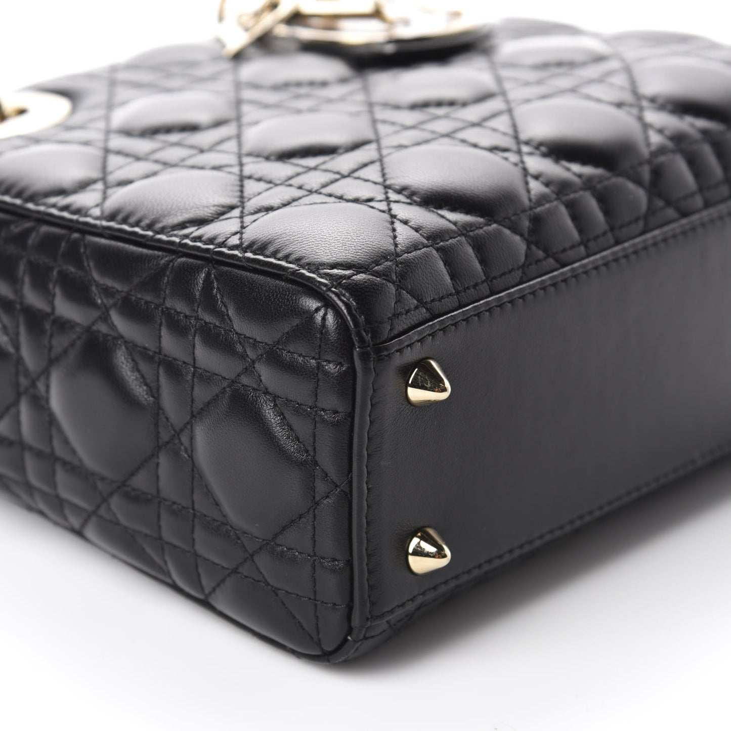 Lambskin Cannage Small My ABCDior Lady Dior Black