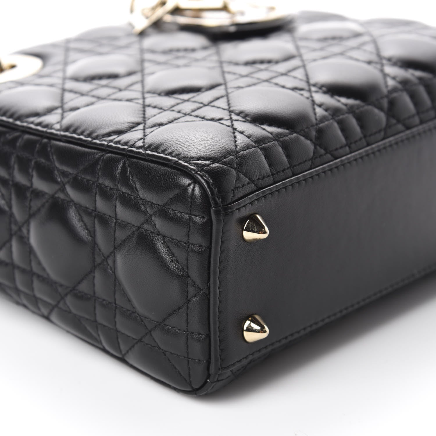 Christian Dior Lambskin Cannage Small My ABCDior Lady Dior Black 6 of 11