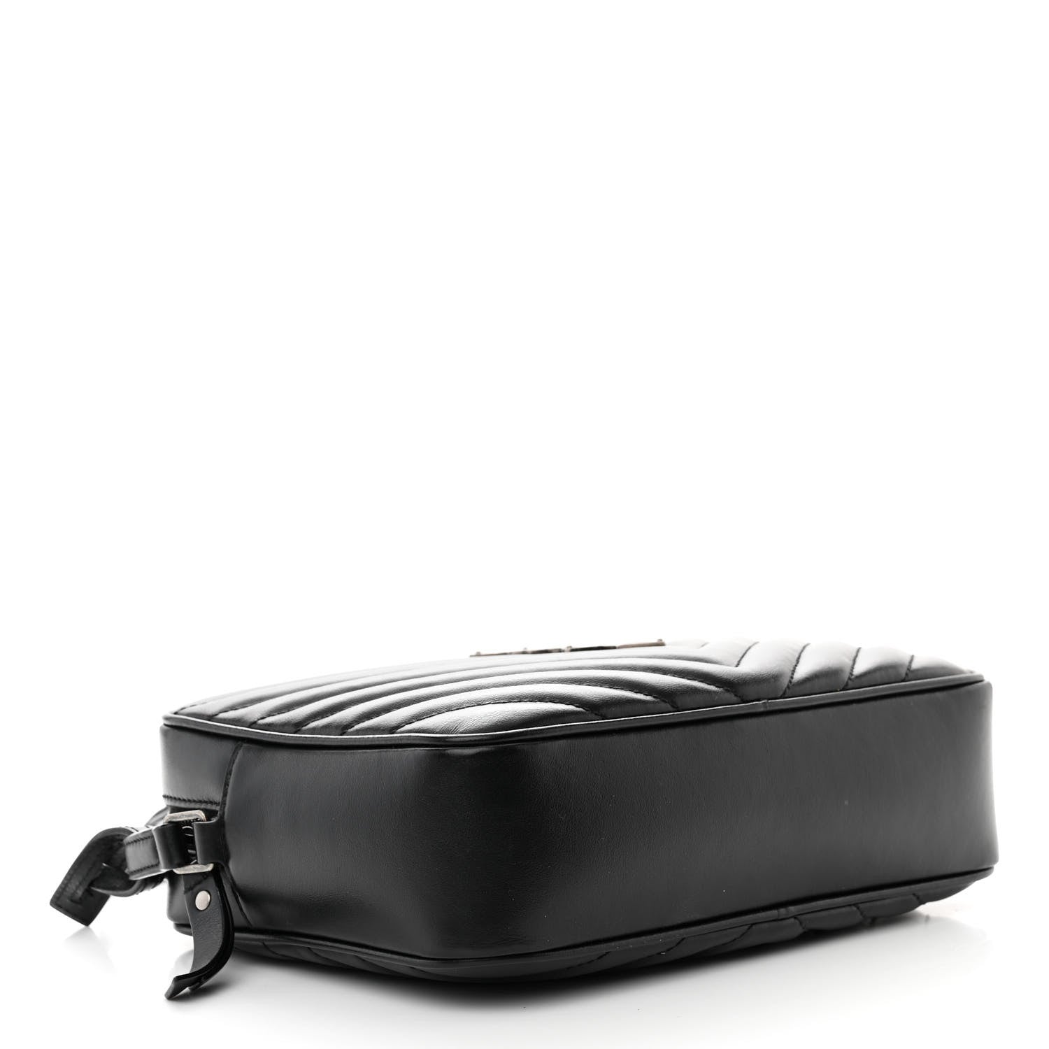 Saint Laurent Calfskin Matelasse Monogram Lou Camera Bag Black 4 of 13