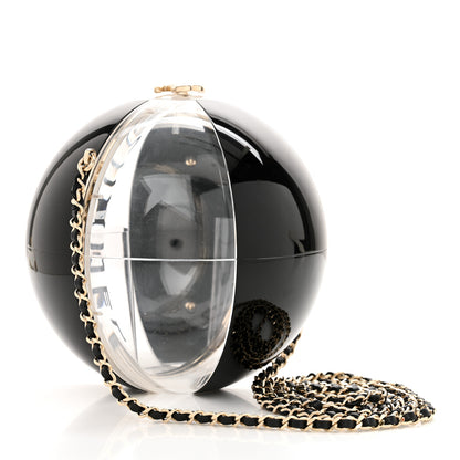 Chanel Plexiglass Coco Beach Ball Minaudiere Clutch  Black 3 of 11