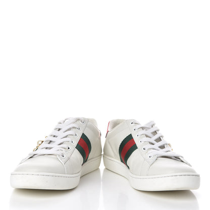 Gucci Calfskin Web Pearl Studded Womens Ace Sneakers 36.5 White 5 of 11