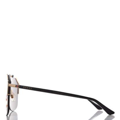 Gucci Metal Rimless Square Sunglasses GG0291S Black Gold 3 of 6