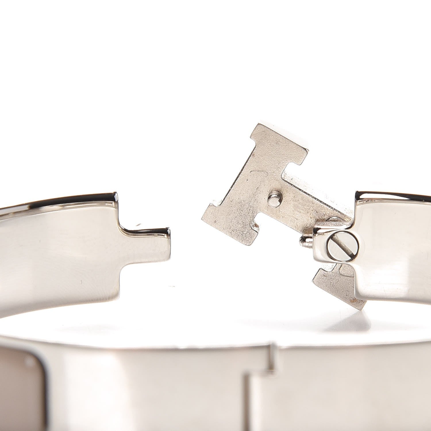 Hermes Enamel Narrow Clic Clac H Bracelet PM Marron Glace 4 of 5