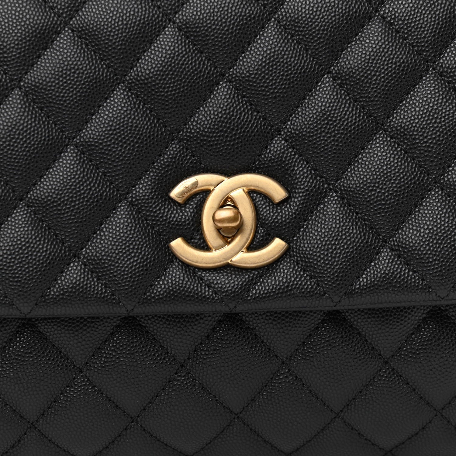 Chanel Caviar Quilted Small Coco Handle Flap Black 8 of 11