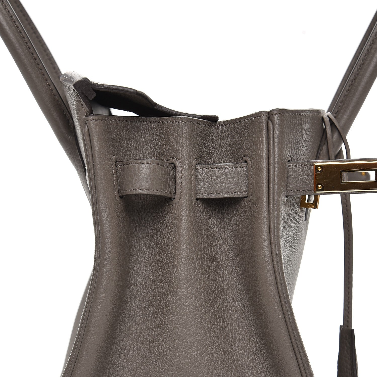 Hermes Taurillon Clemence Birkin 30 Etain 25 of 34