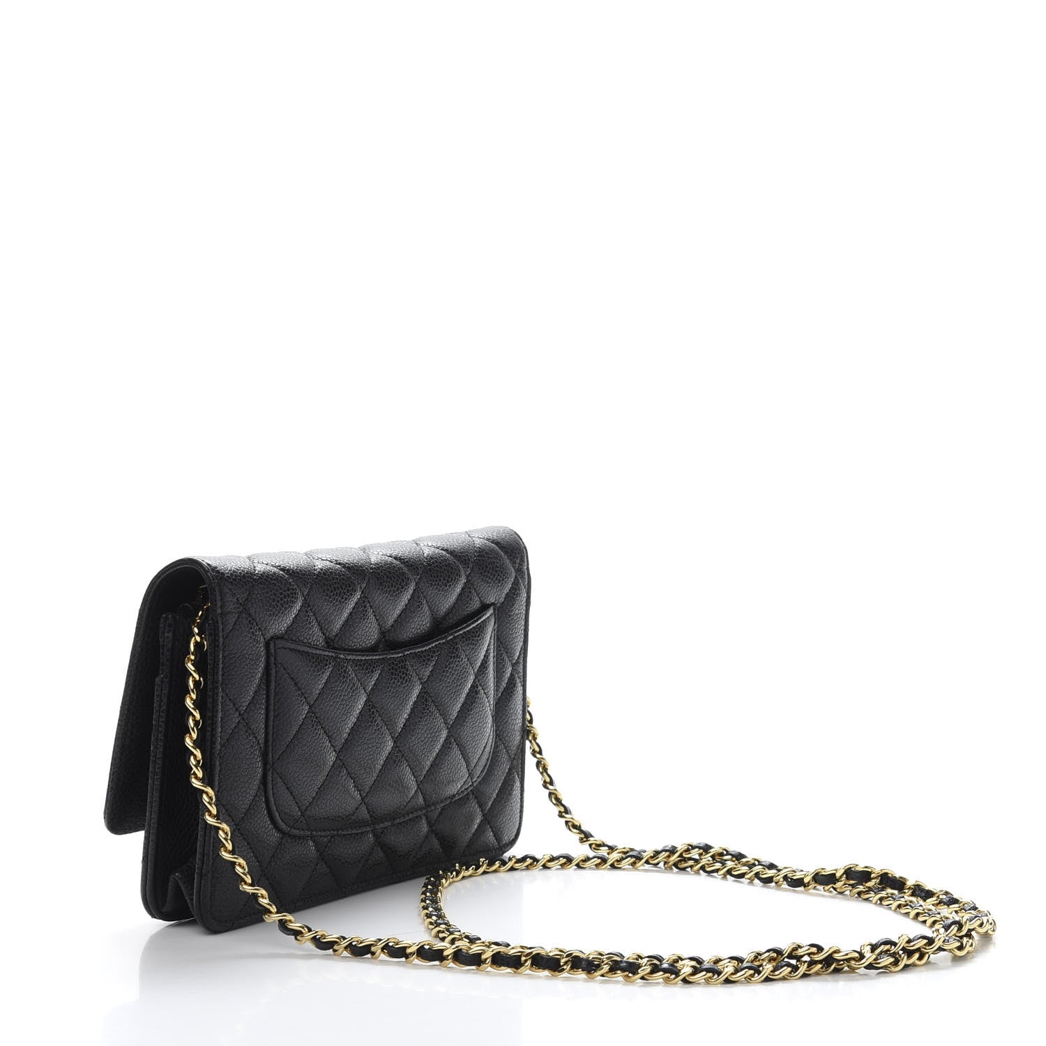 Chanel Caviar Quilted Wallet On Chain WOC Black 3 of 12