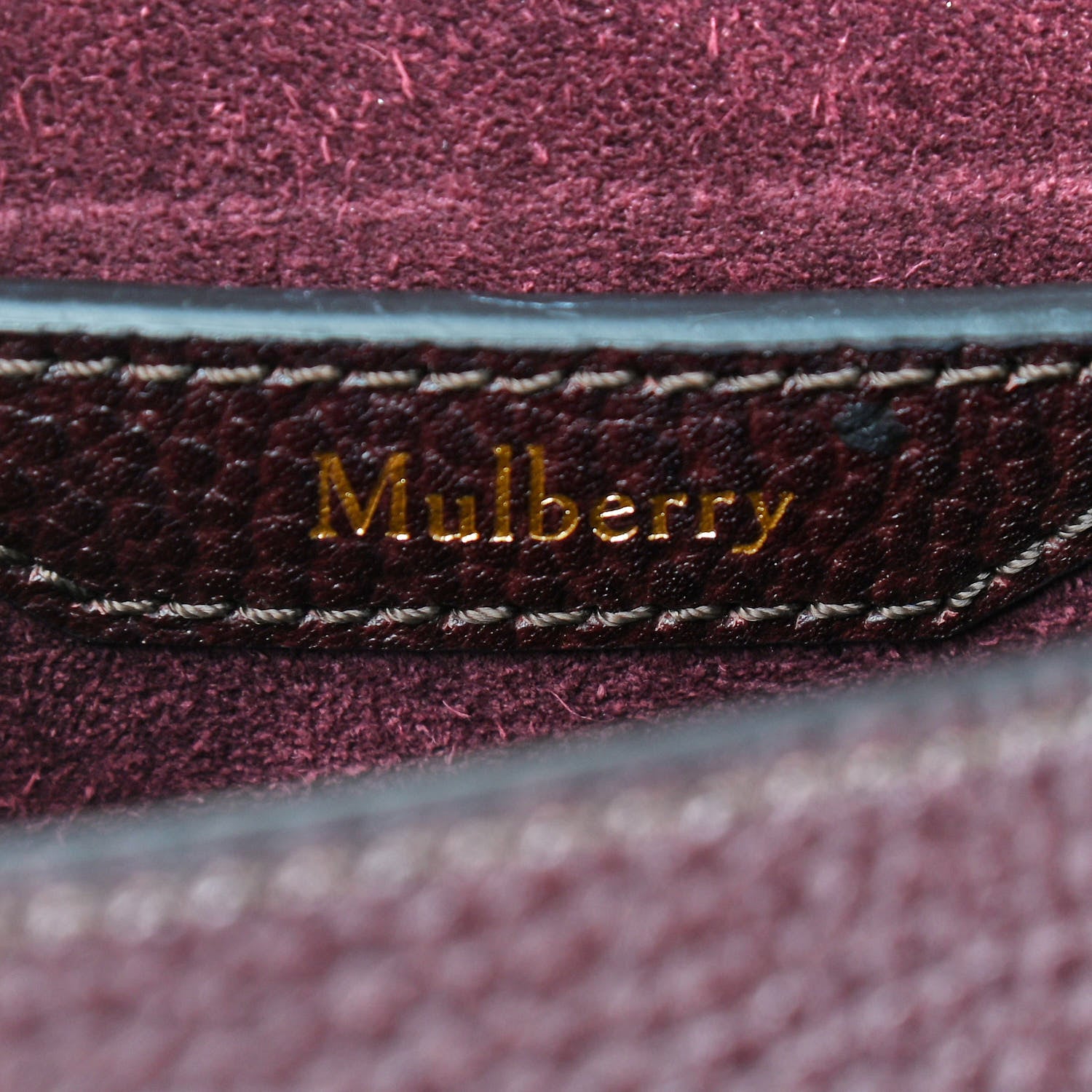 Mulberry Small Classic Grain Amberley Satchel Oxblood 7 of 8
