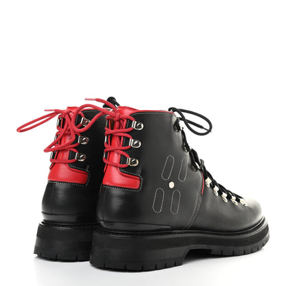 Hermes Calfskin Mens Pyrenees Lace Up Low Boot 45 Black 4 of 7