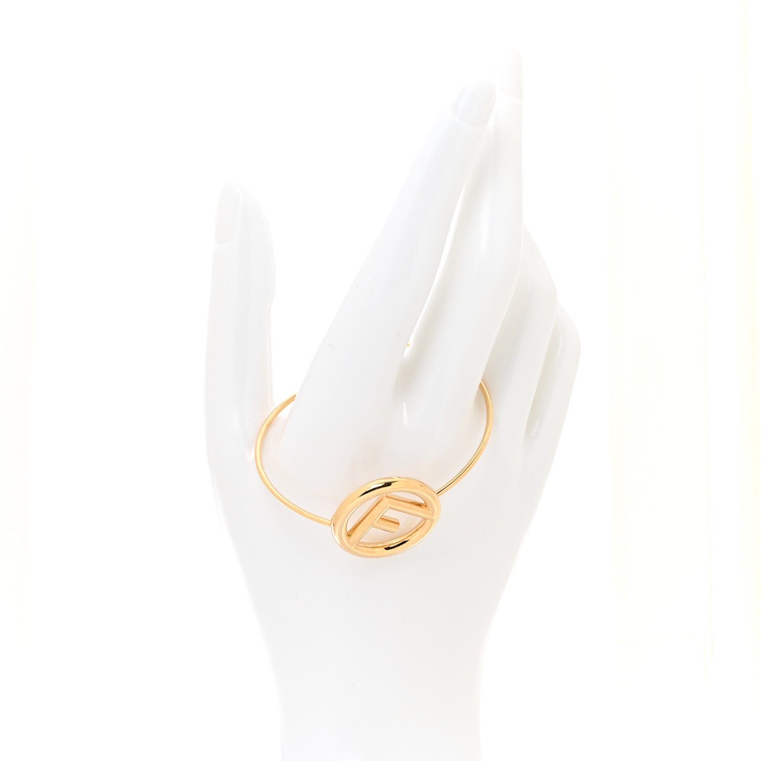 Fendi F Is Fendi Metal Bracelet L Gold 2 of 8