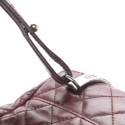 Chanel Glazed Calfskin Quilted Small Salzburg Backpack Burgundy 13 of 15