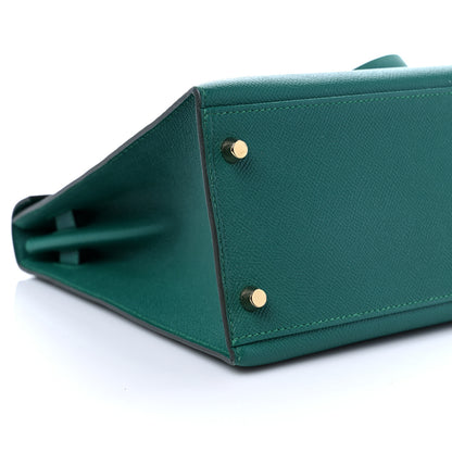 Hermes Epsom Kelly Sellier 32 Malachite 7 of 9