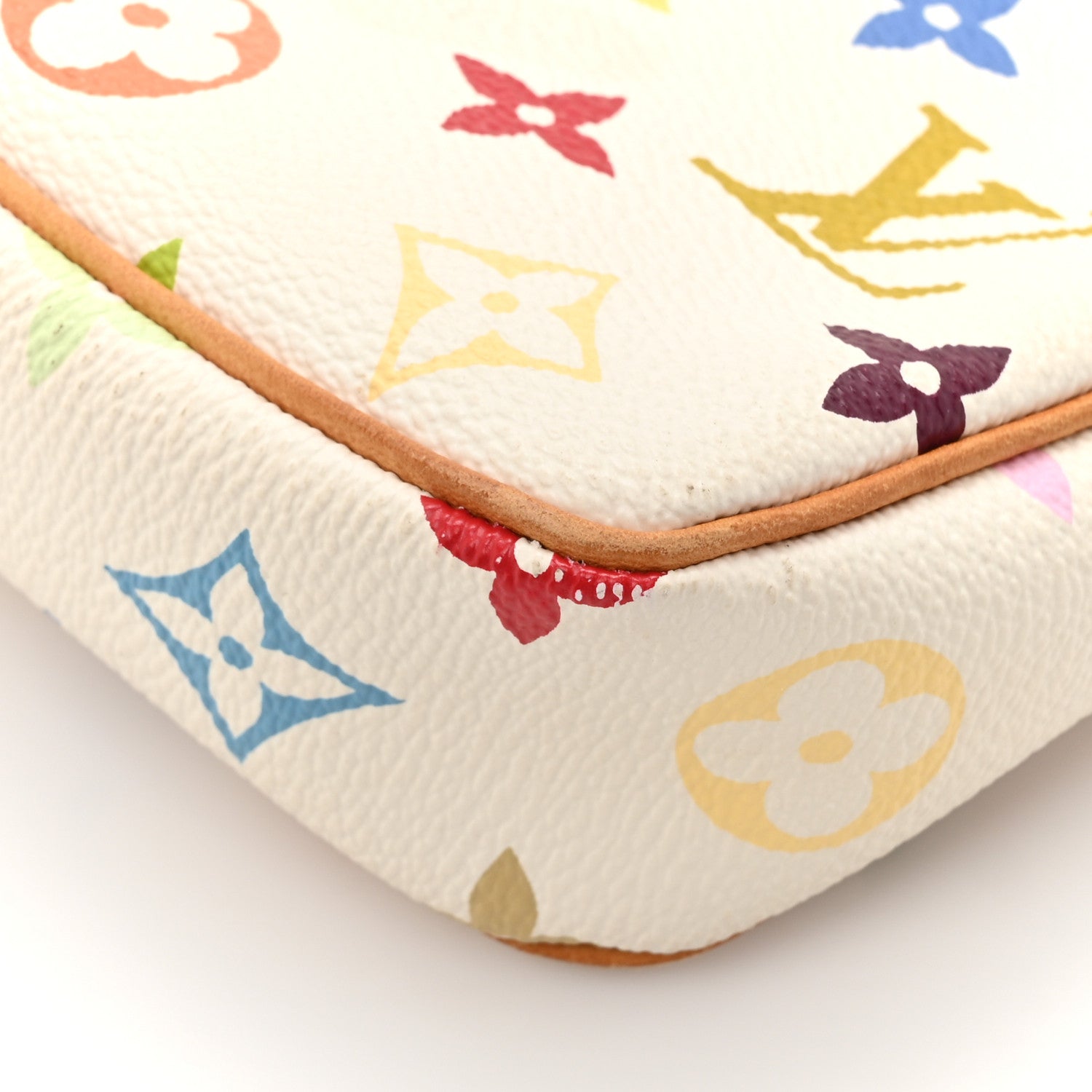 Louis Vuitton Monogram Multicolor Pochette Accessories White 15 of 16