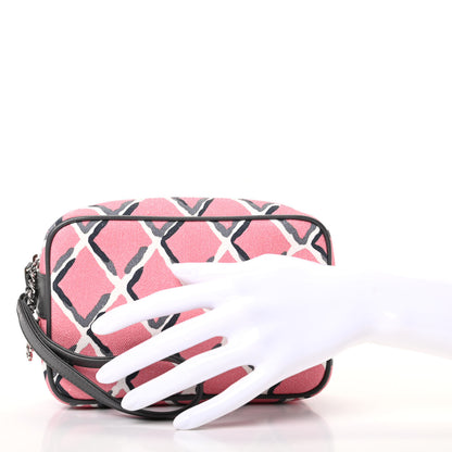 Chanel Canvas Airline Cosmetic Case Pink 2 of 9